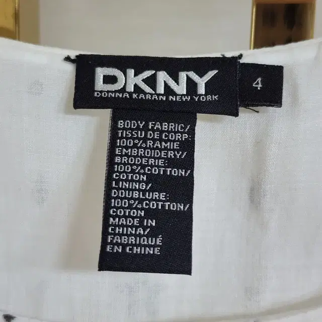 DKNY 린넨 블라우스