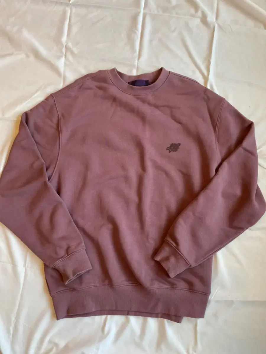 [L]PURPLE LOGO SWEAT INDI PINK