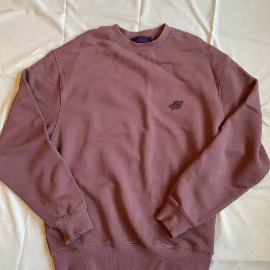 [L]PURPLE LOGO SWEAT INDI PINK