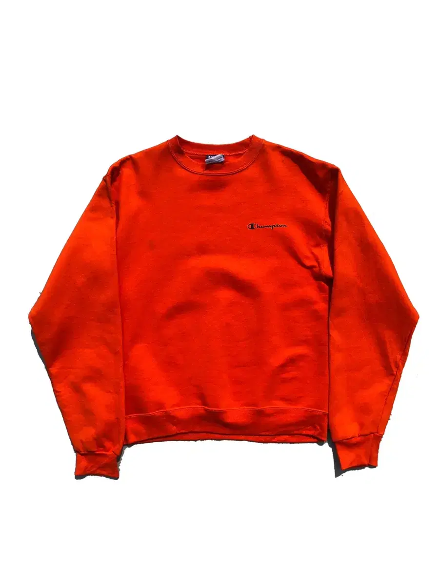 Vintage Champion Logo Zuu Orange Brushed Sweatshirt