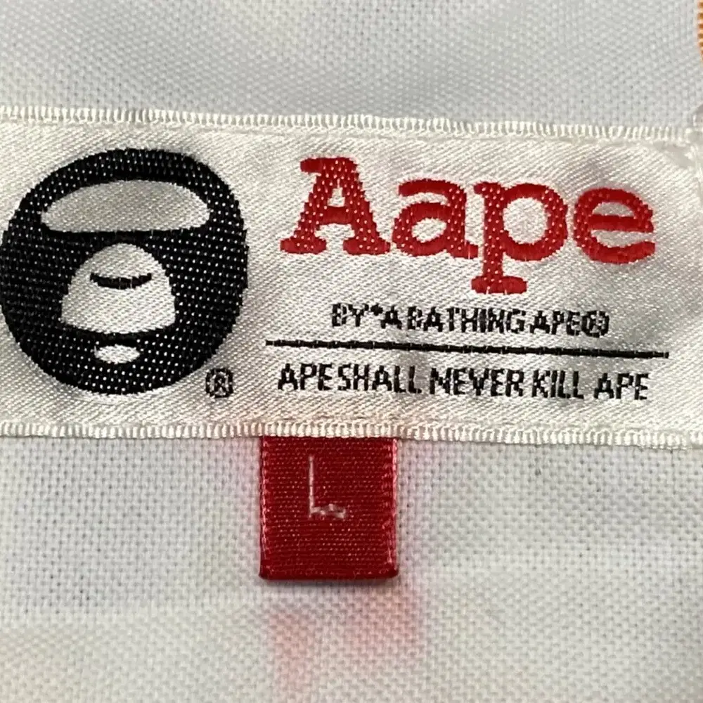 Aape 에이프 베이프 긴팔 카라티 셔츠 남방 (M) (줄무늬)