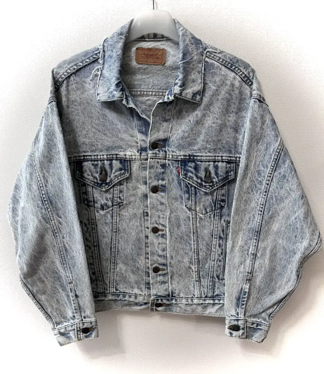 80s VTG Levi's 70507 0219 Acid Wash Denim Tucker