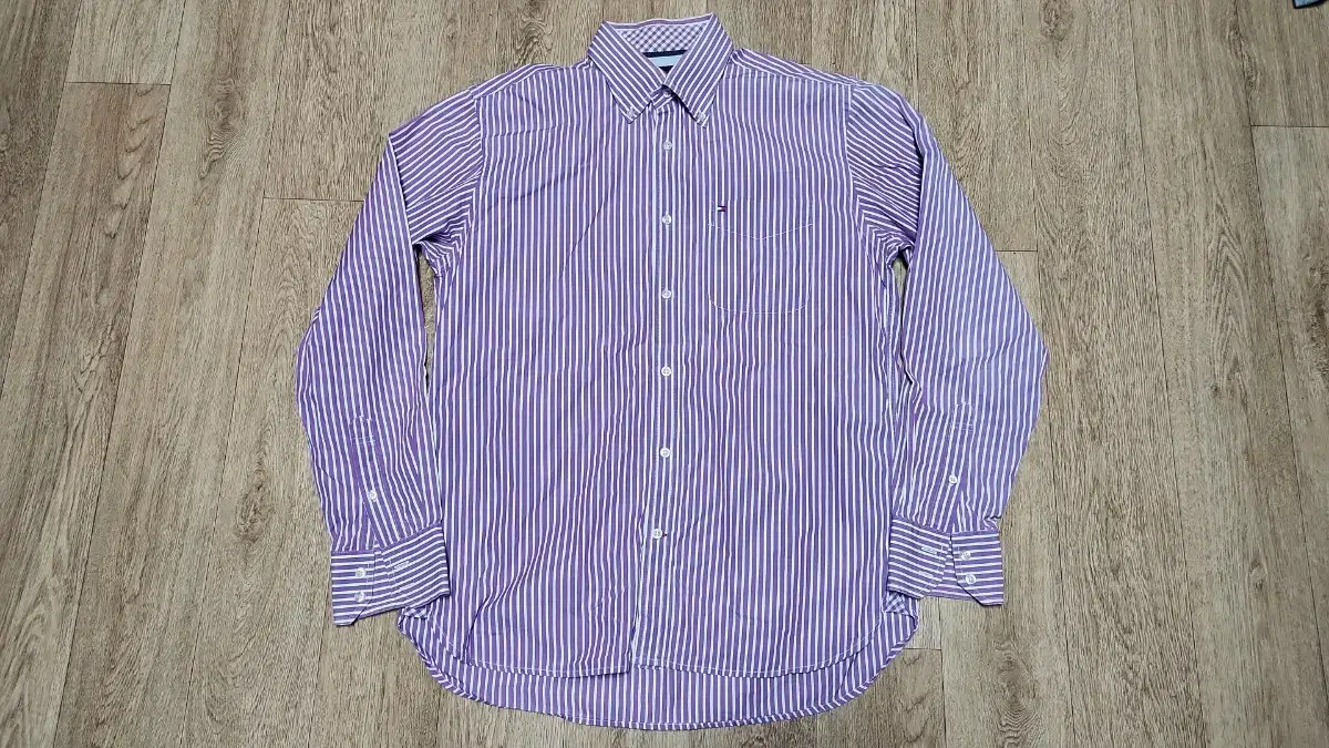 Tommy HilfigerLight Purple Striped Shirt 100