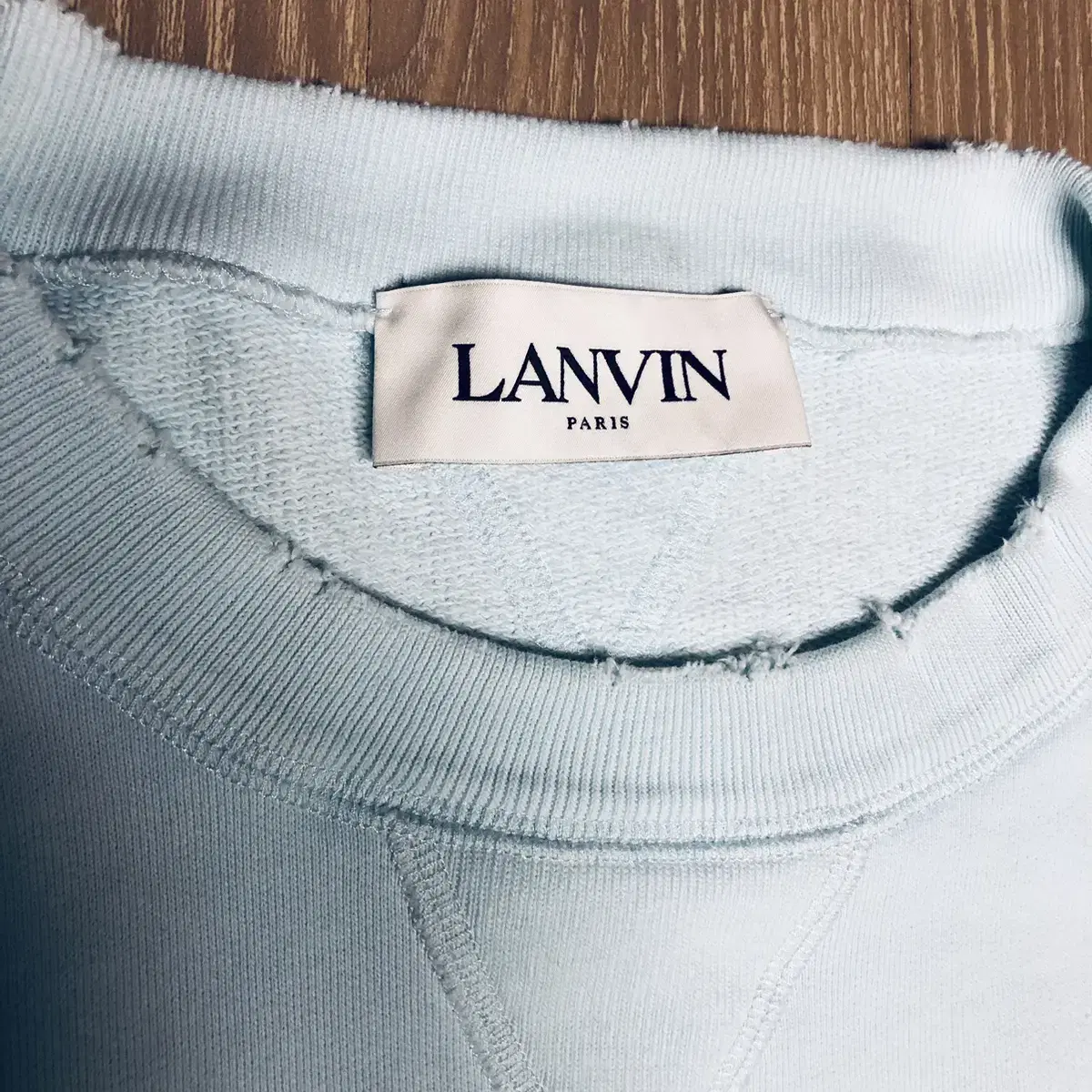 (price reduced) Lanvin LANVIN Big Logo Destroyed Man T-Shirt