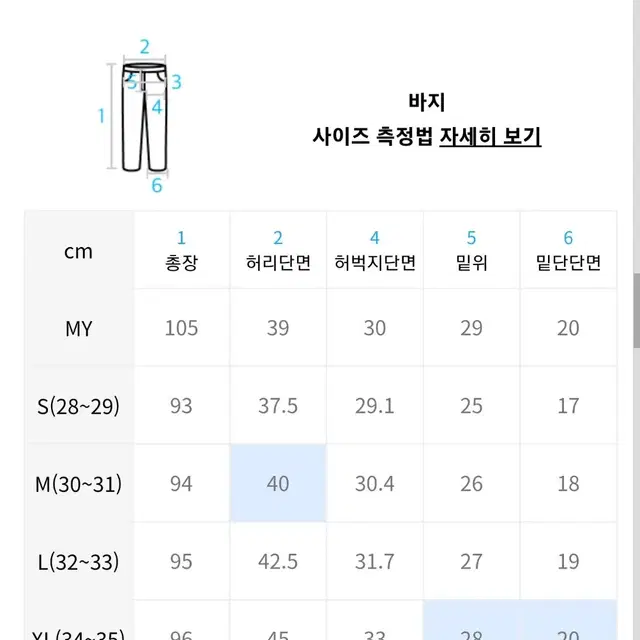 던메이드 크림진(28~29)