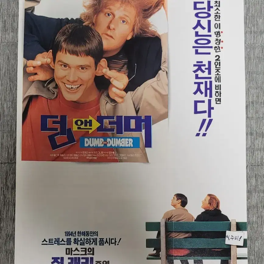 [영화팜플렛] 덤 앤 더머 전단지 (1994) 짐캐리 제프다니엘스