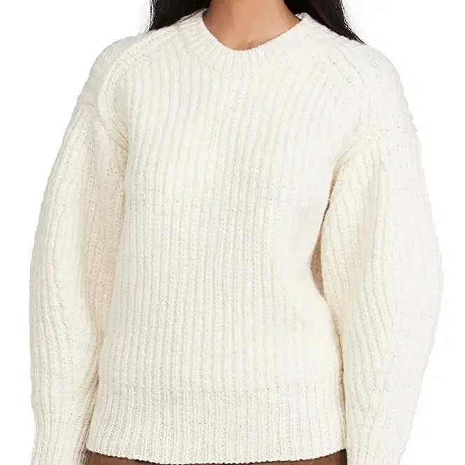 필립림 Chunky Knit Cropped Crewneck Sweater