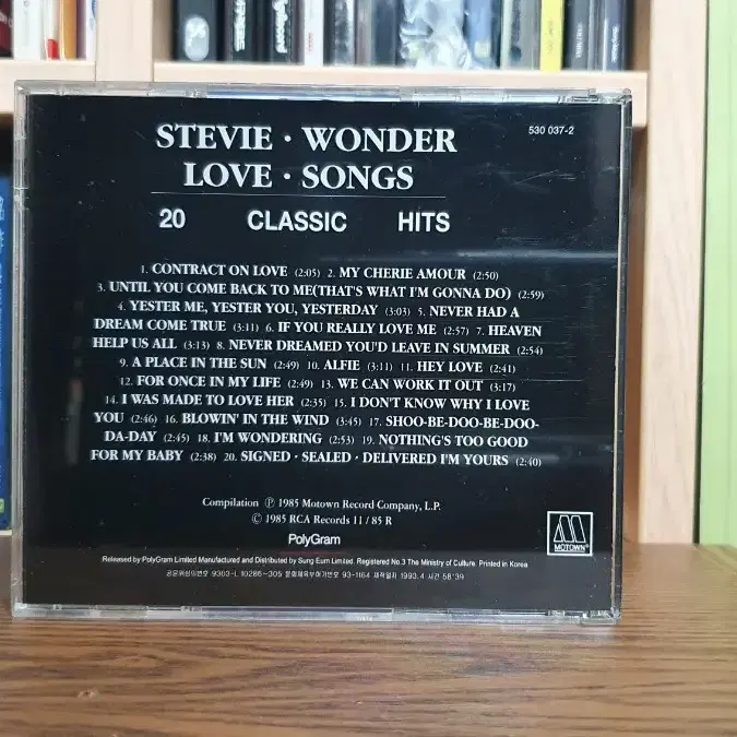 STEVIE WONDER 스티비원더 CD Love Songs 20