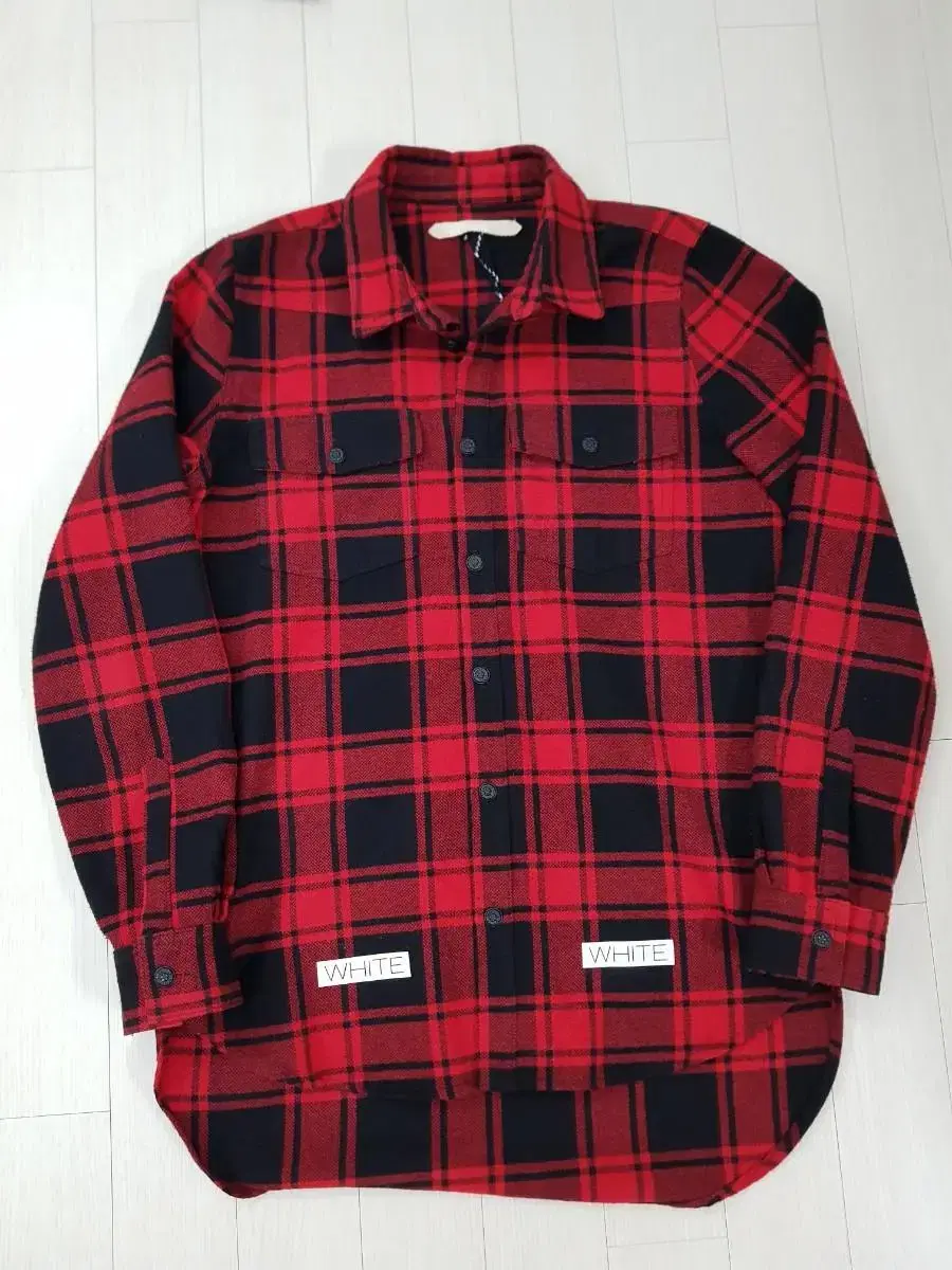 [XXS]Off-White 18FW Rio Leather Flannel Shirt