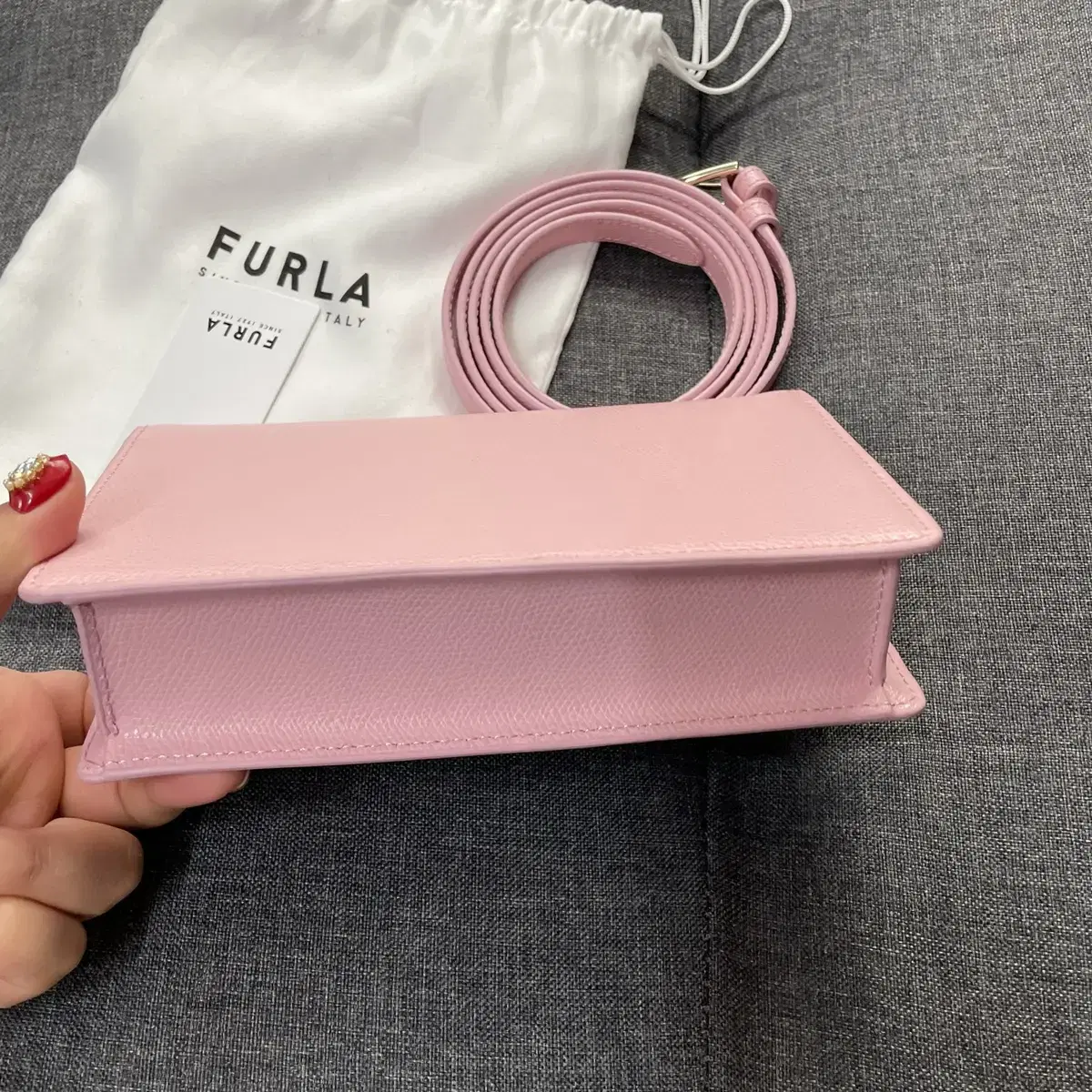 FURLA 훌라 크로스백 핑크 새상품