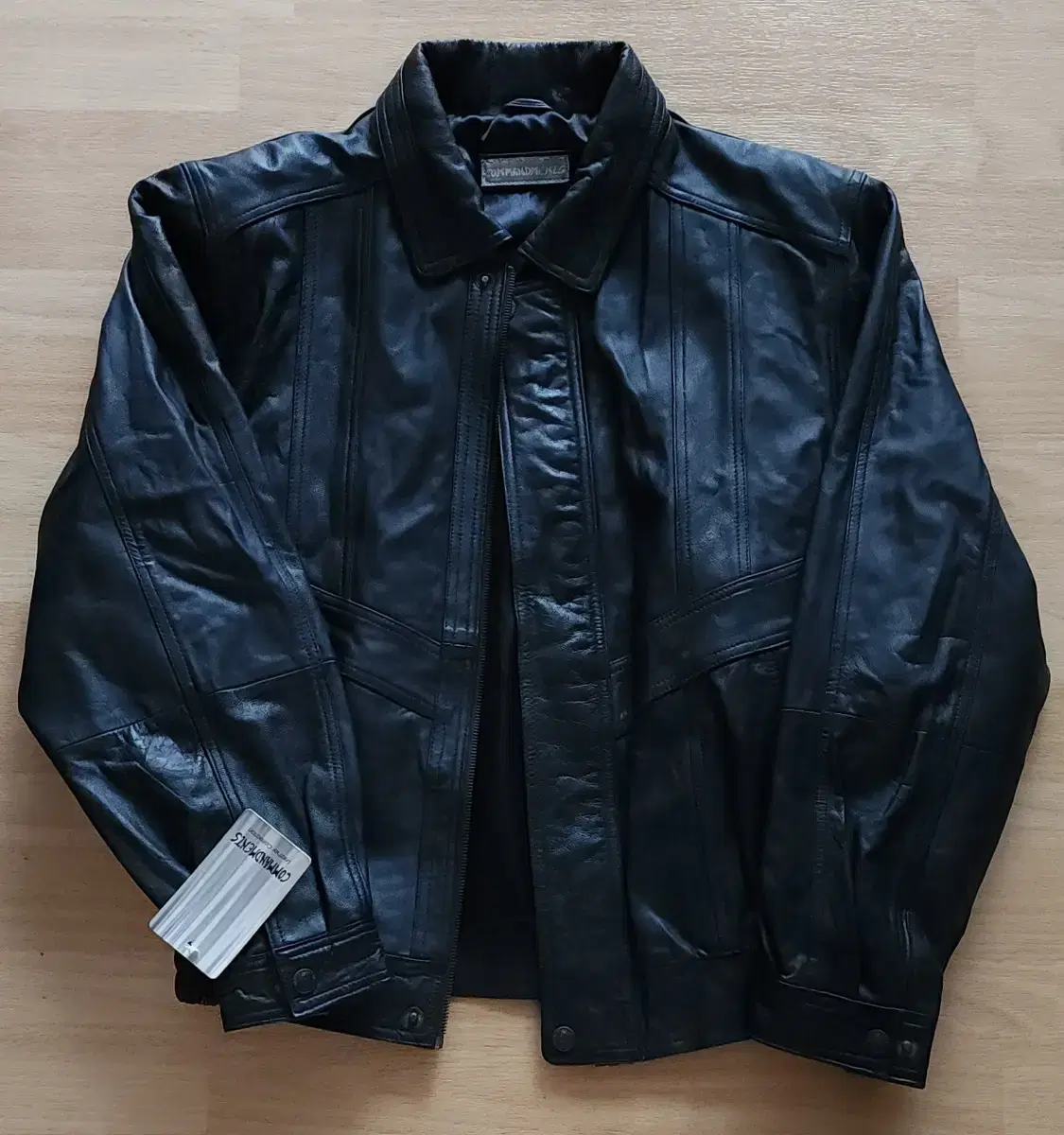 Vintage German Lambskin Single Bomber Biker Leather Jacket Black / M (105 free)