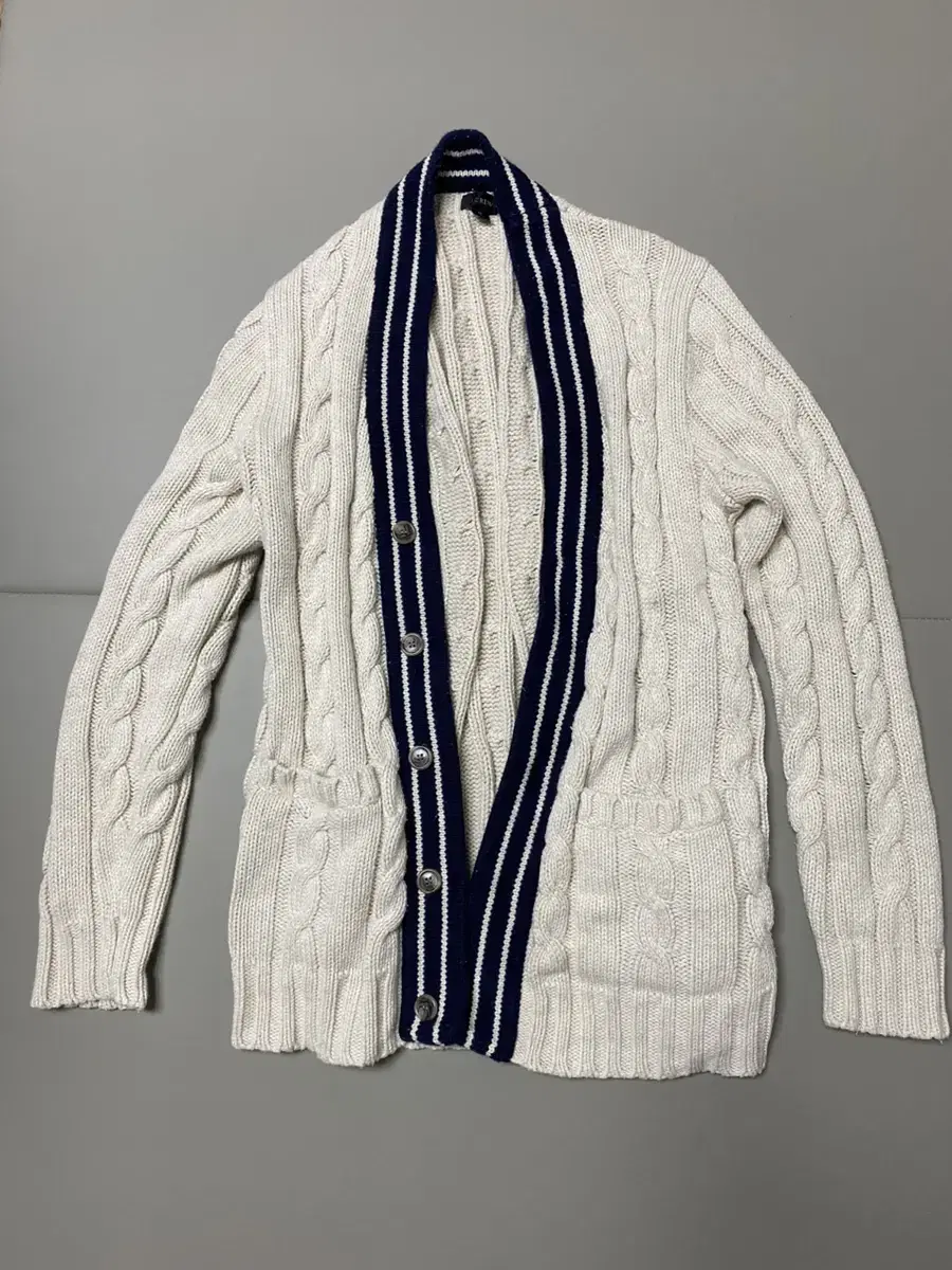 Jake LEW Cable-knit cotton cardigan, size M