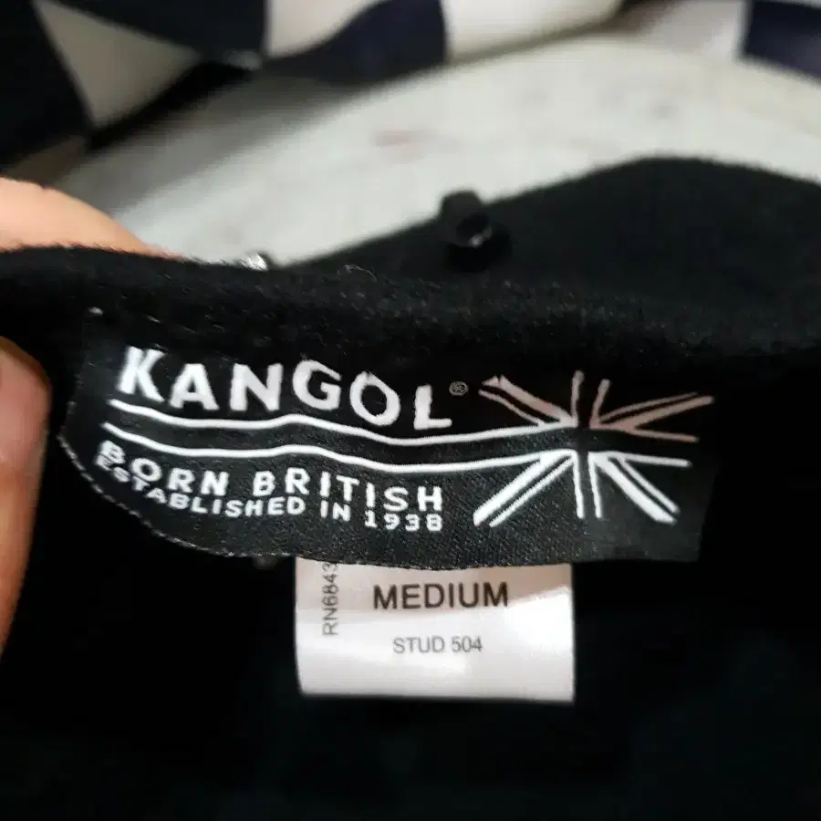 캉골 울 스터드 504 헌팅캡 kangol