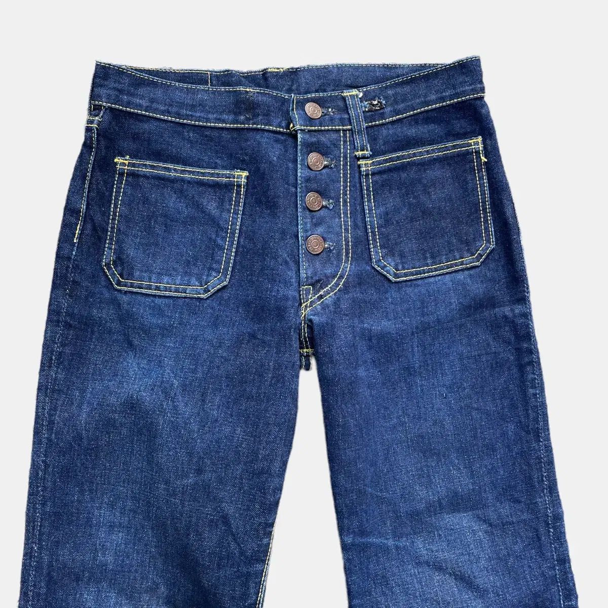 1980s Big Stone Bell Bottom Jeans