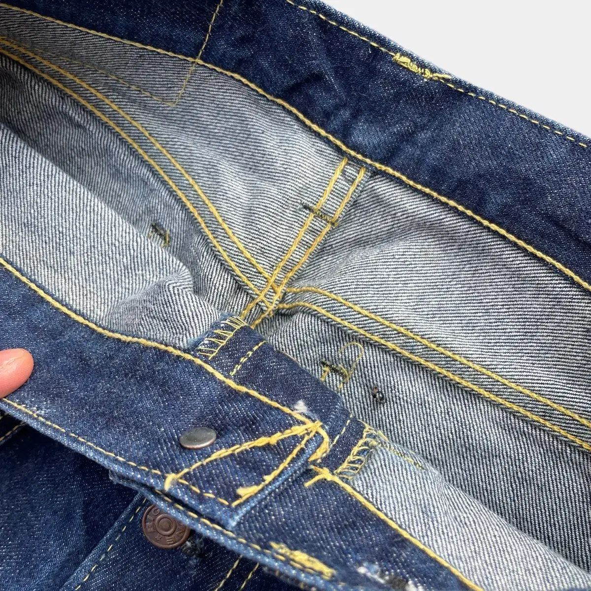 1980s Big Stone Bell Bottom Jeans