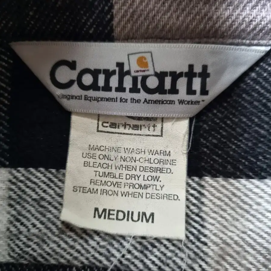 95)칼하트CARHARTT 코튼체크셔츠 스트릿셔츠남방 아메카지 워크웨어