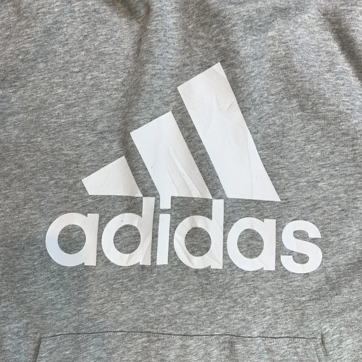 adidas 아디다스 배색 라인 후드티