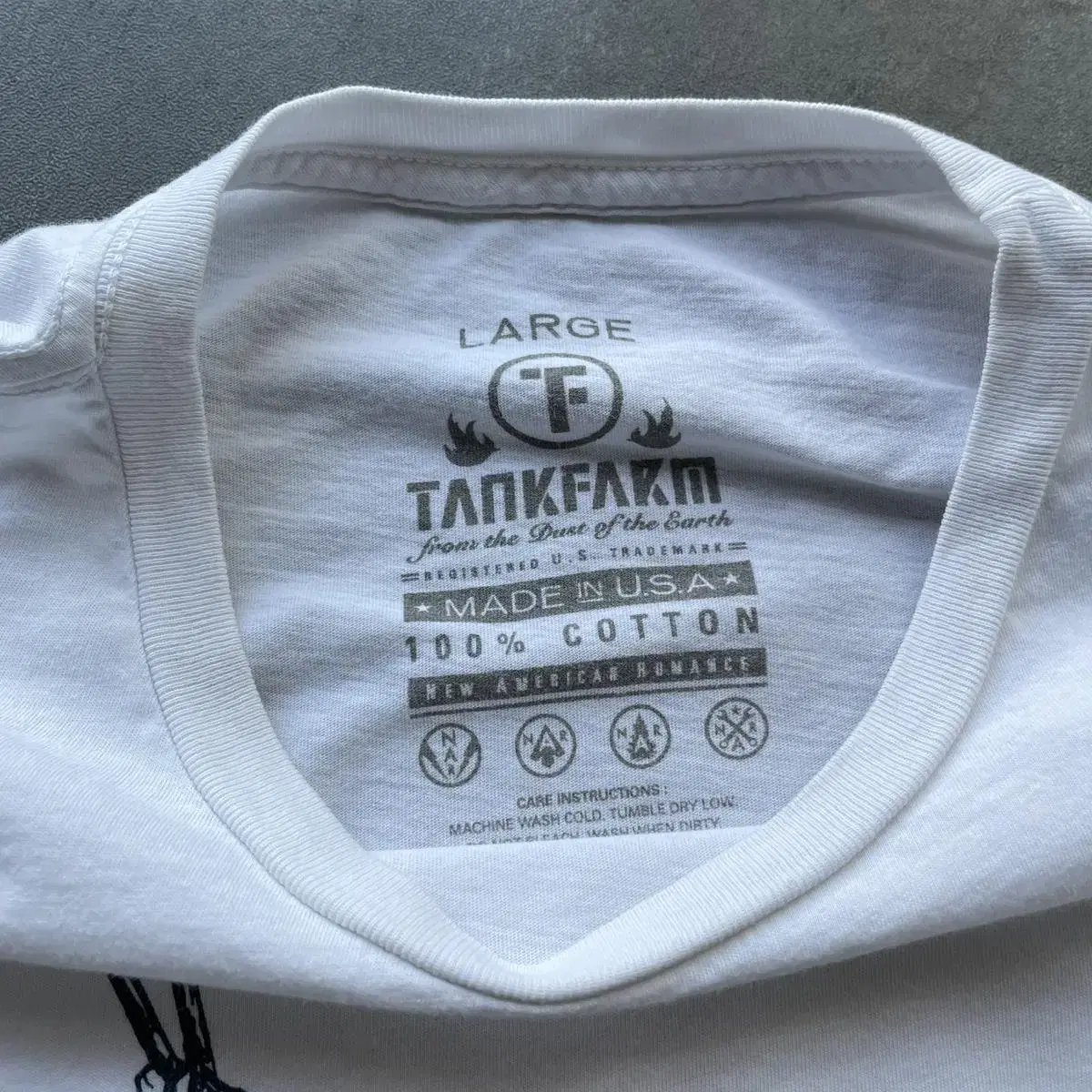 tankfarm 탱크팜 빈티지 티셔츠 made in usa