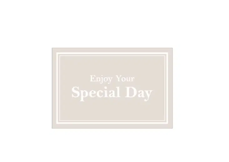 Special Day Square Packaging Sticker (10 sheets)