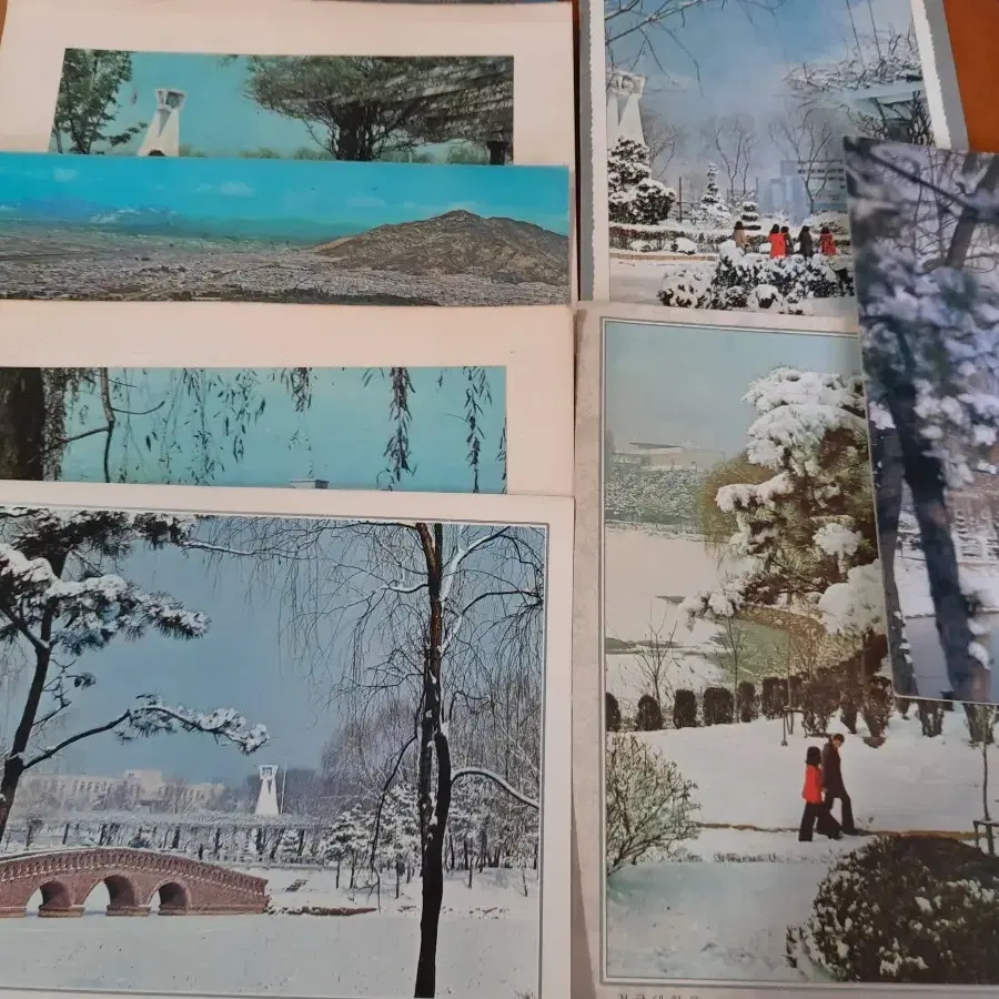 1970년대 건국대학교 연하장 8장