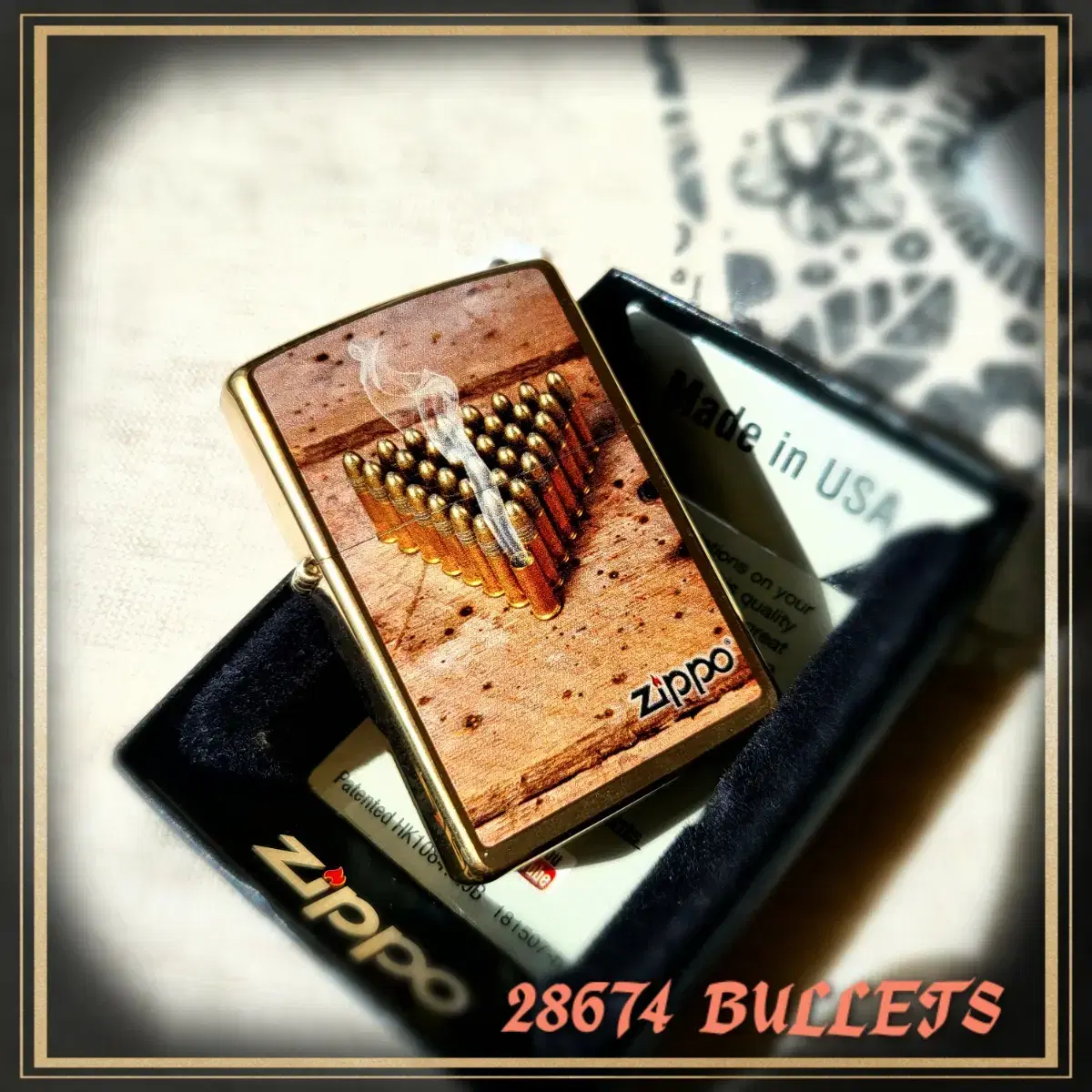 정품 28674 BULLETS 미개봉 새 지포라이터