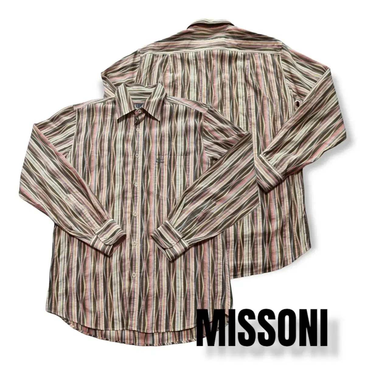 미쏘니셔츠 에스닉셔츠 빈티지셔츠 MISSONI 미쏘니니트