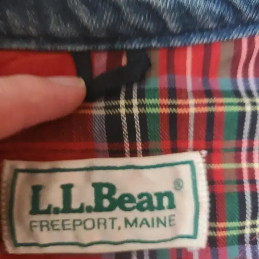 llbean 엘엘빈 아웃도어 데님 블루종