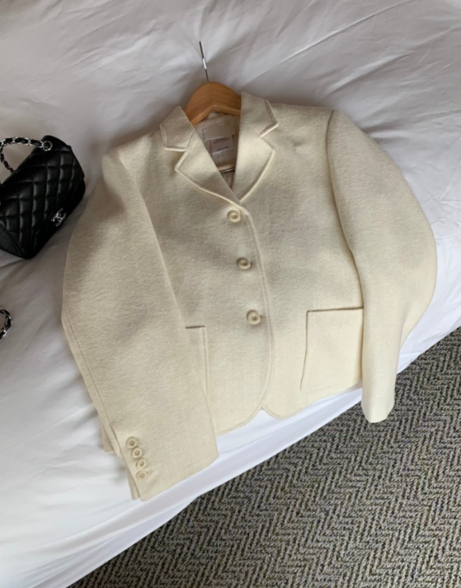 ivory wool jacket