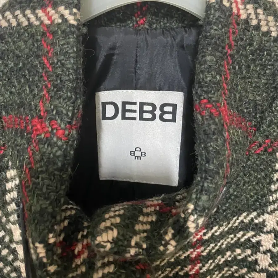 DEBB 여성 체크 울코트