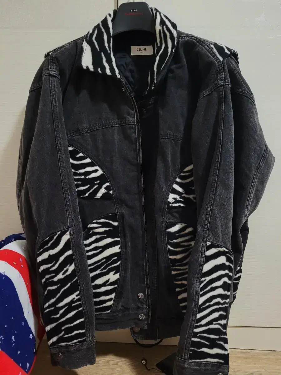 Seline Denim Zebra Jacket