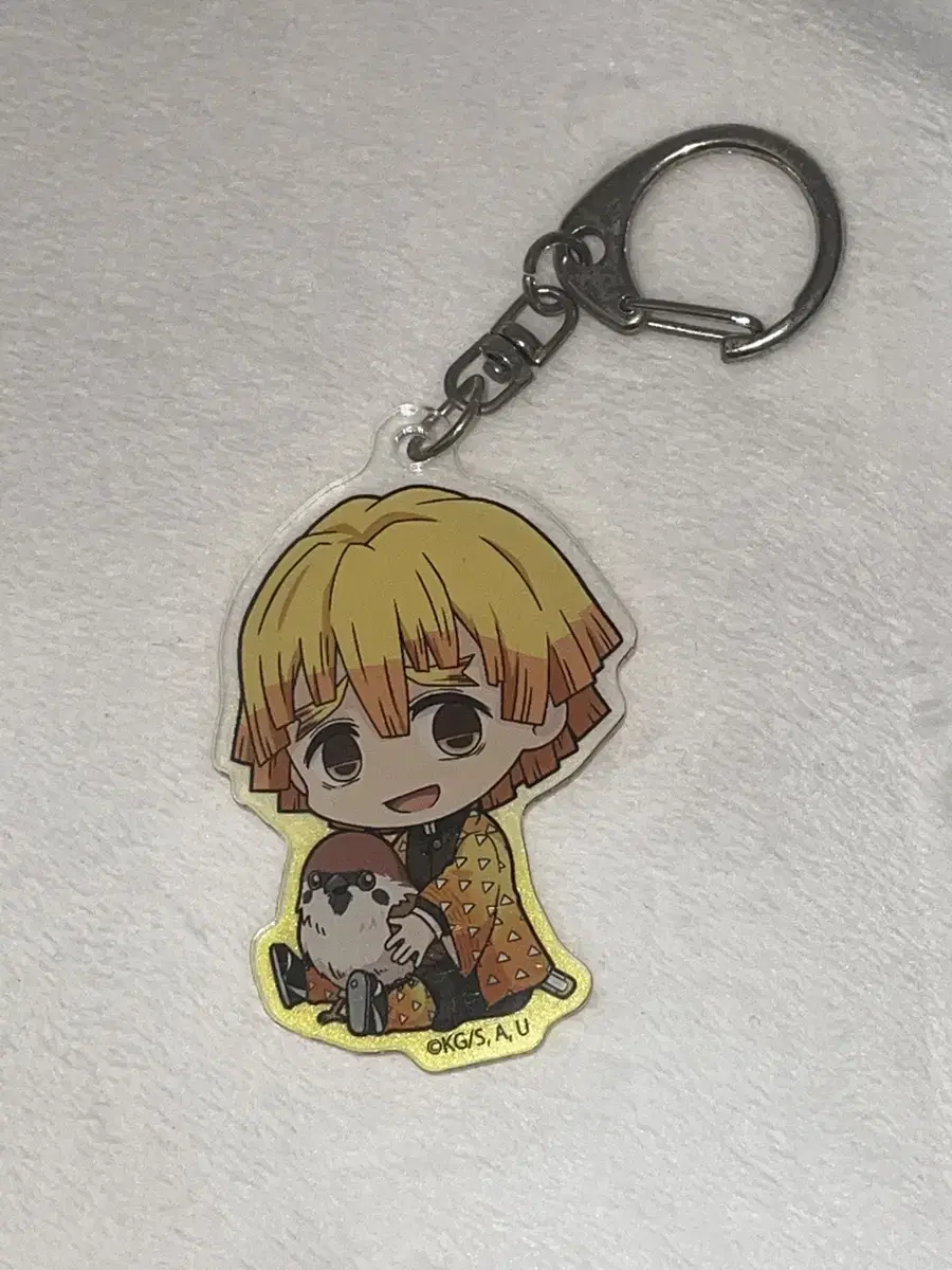 Earblade of Demon Slayer Agatsuma Zenitsu official goods Keyring