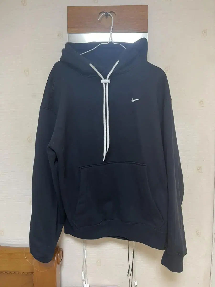 Nike NRG Hoodie Black with Drawcord