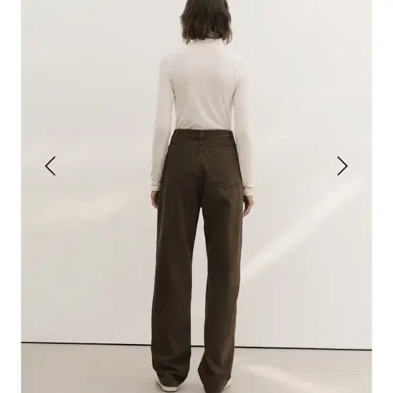 le 르 signature straight pants L (brown)