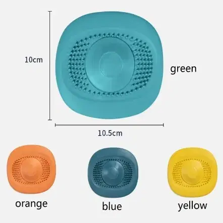 실리콘 싱크 필터 플러그 욕실 주방 스토퍼 머리카락방지