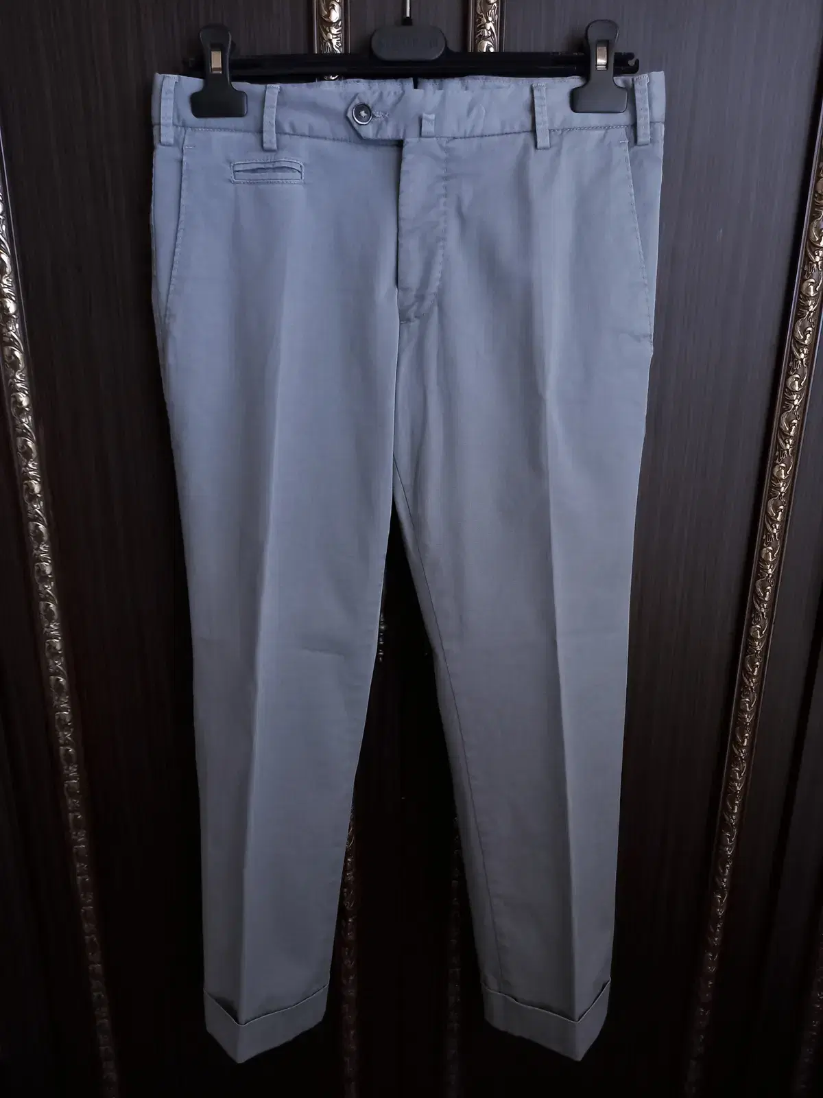 RODA Washed gray cotton pants