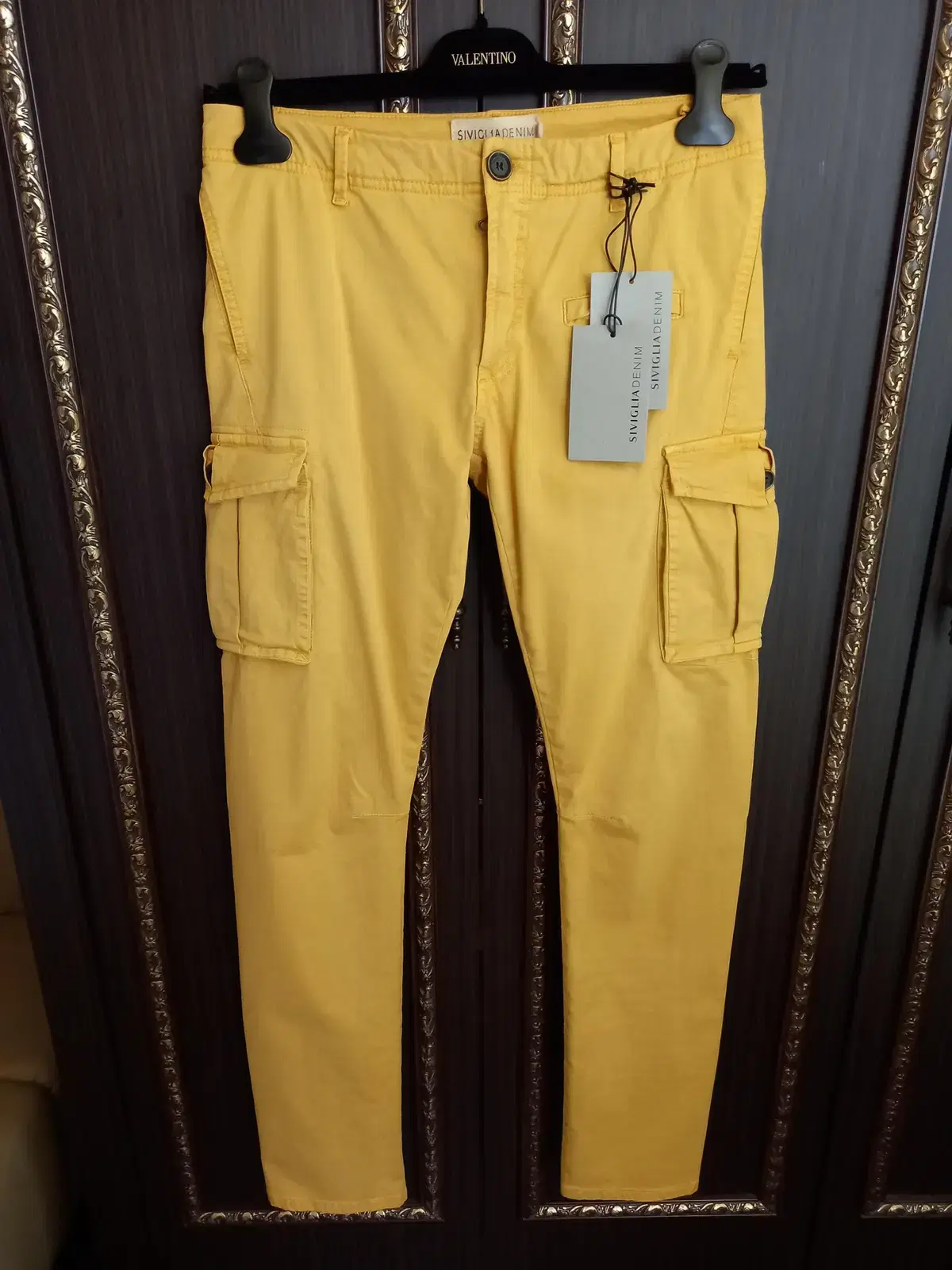 SibiliaDenim and cotton cargo pants