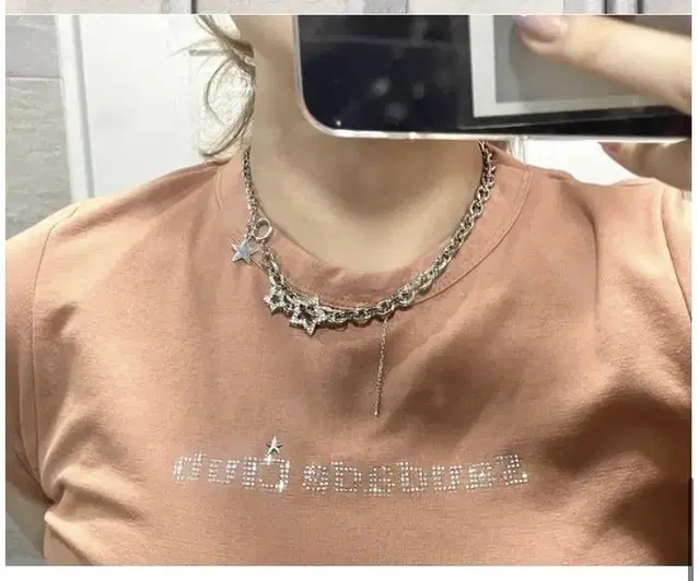 사우다지클럽 별 목걸이 Double Star Necklace