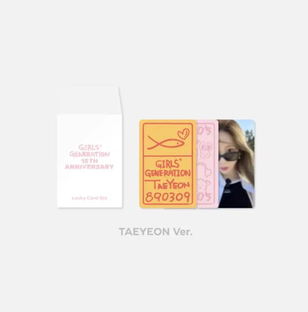 Girls Generation taeyeon 15th Anniversary MD Lucky Card Set sealed In-kind