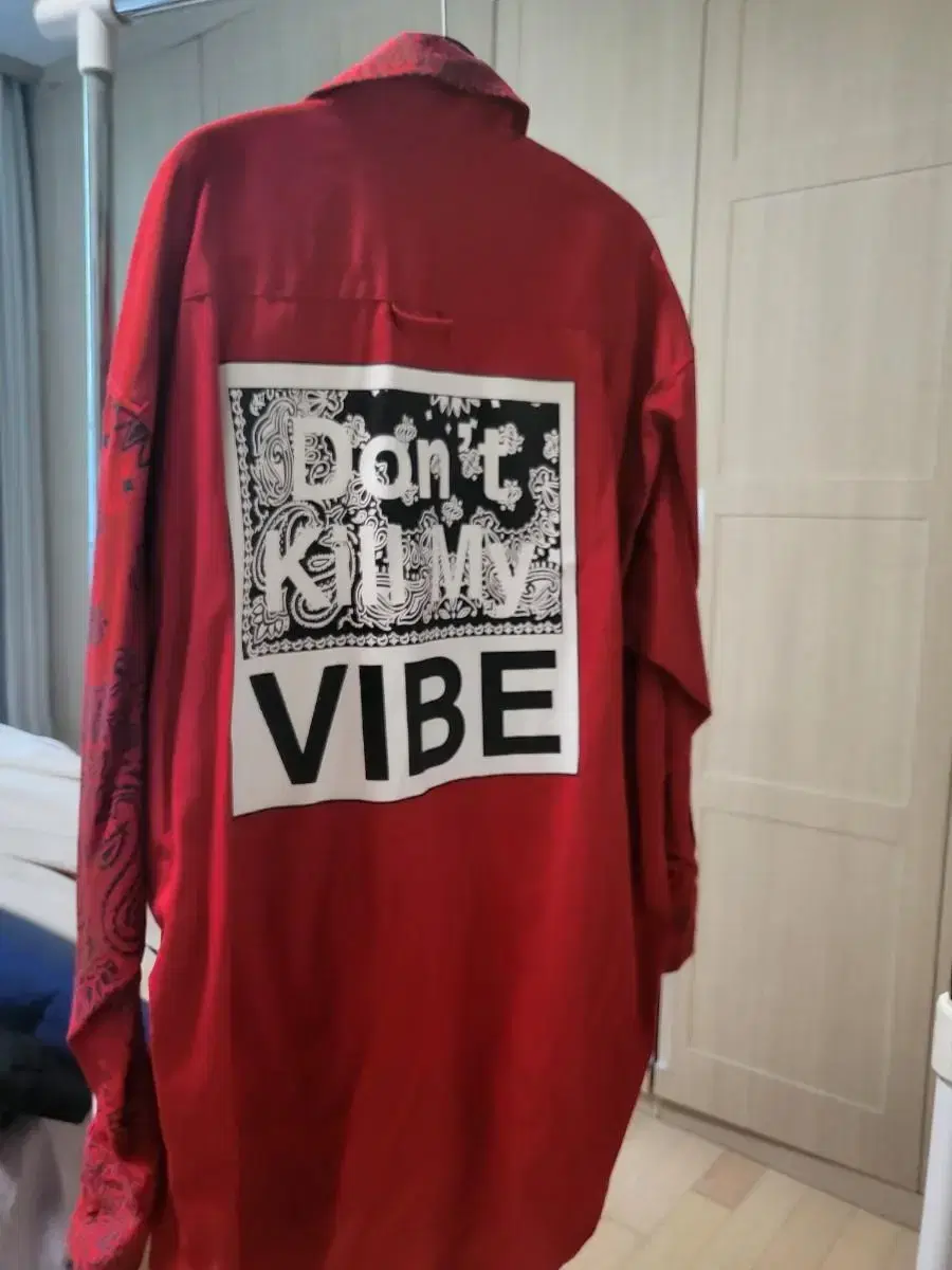 Vibrate Red Overfit Shirt Sells