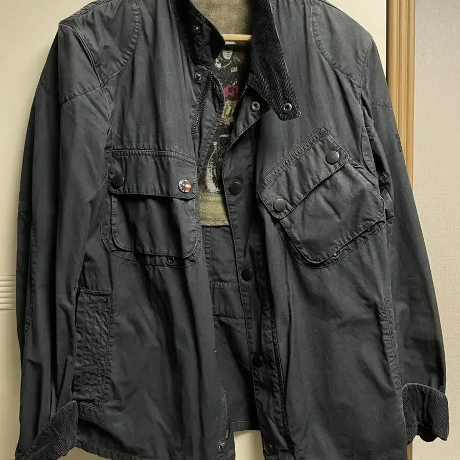 Barbour 스티브맥퀸 워시드 자켓 M