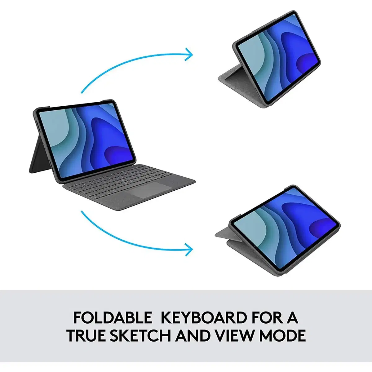 로지텍 폴리오터치 아이패드 프로 11 1 2 3세대 4세대 키보드 케이스