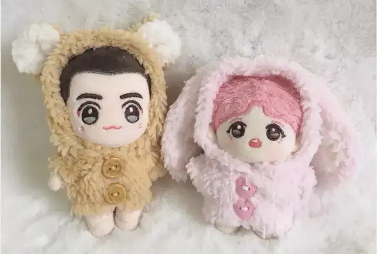 10cm doll clothes/fur coat/bunny coat teddy bear clothes