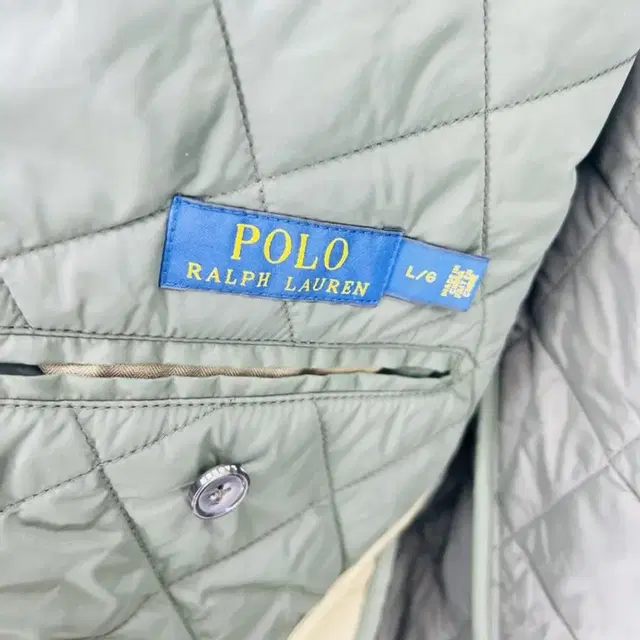 POLO RL 올리브 퀼팅 블레이져 L 105