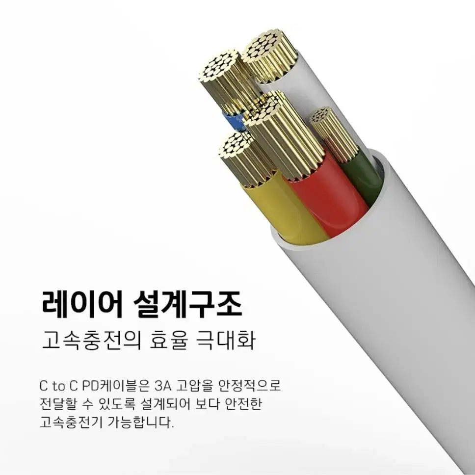 25W/60W CtoC 3.0 고속충전케이블 C타입케이블 충전선 1M2M