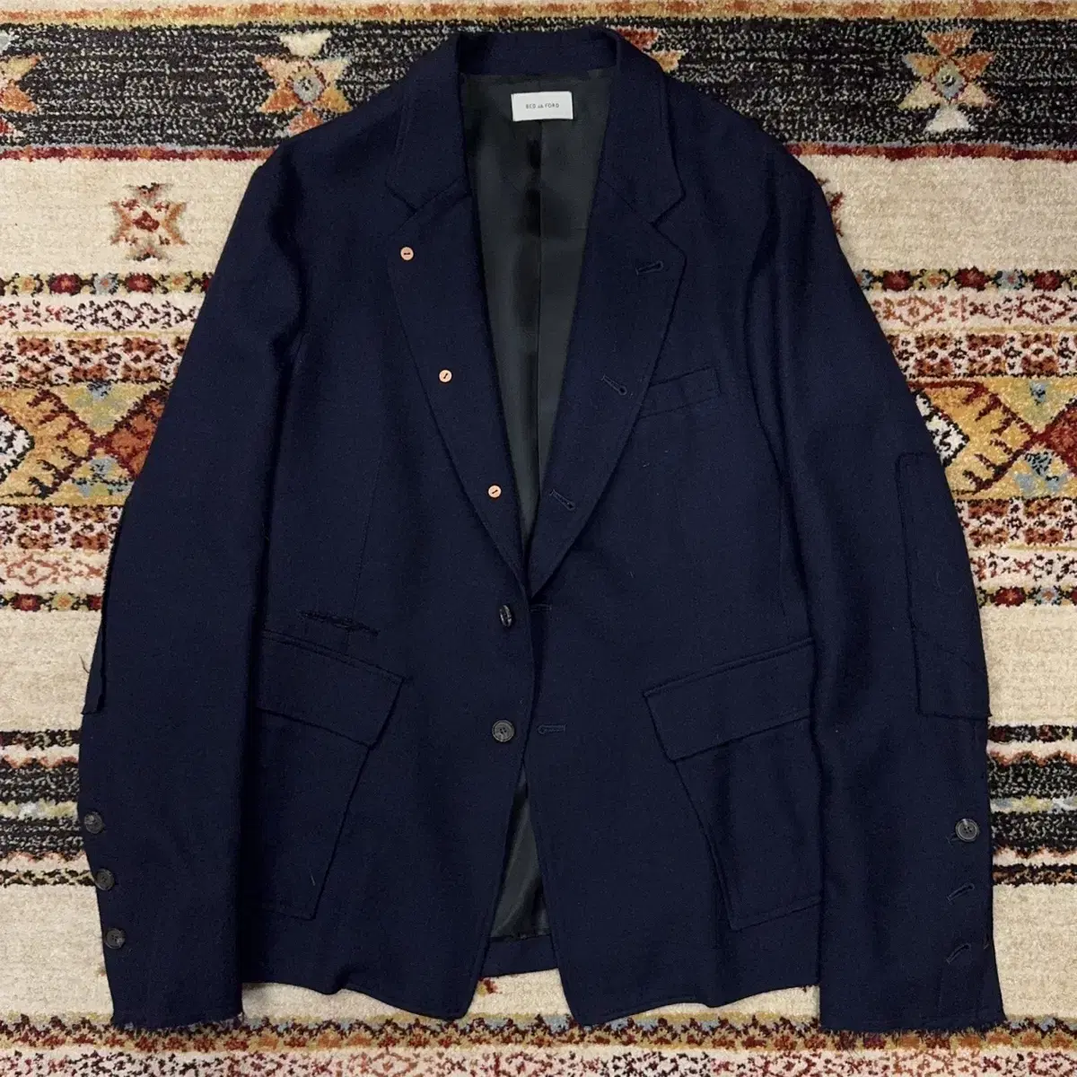 Bedford 20AW Patched Wool Blazer Jacket