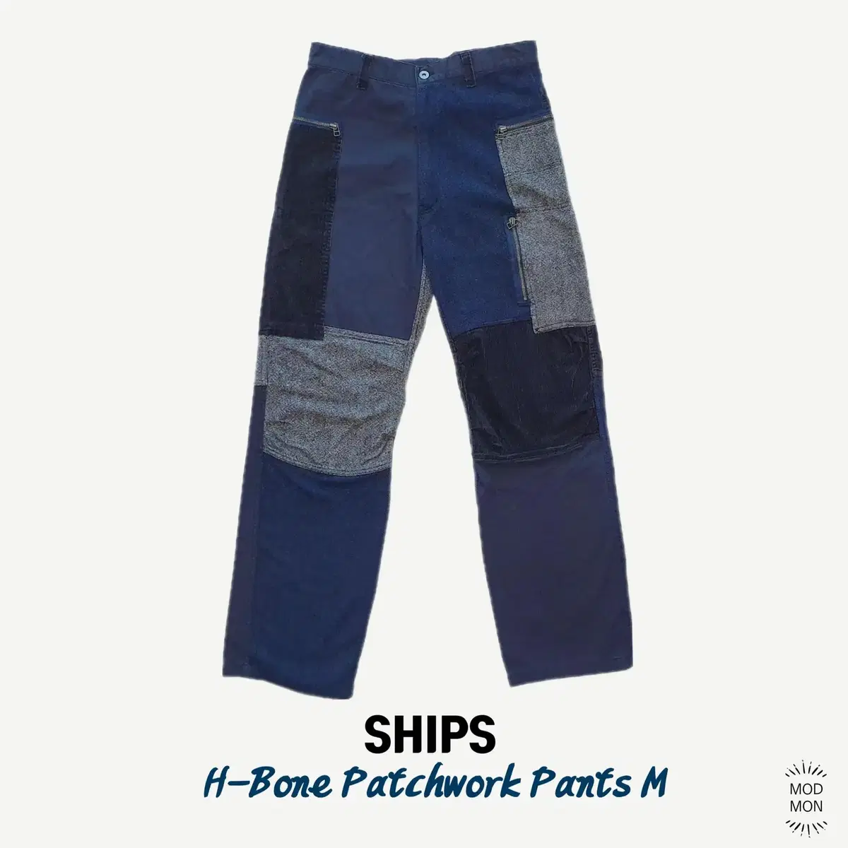 SHIPS Ships Herringbone Patchwork Pants M