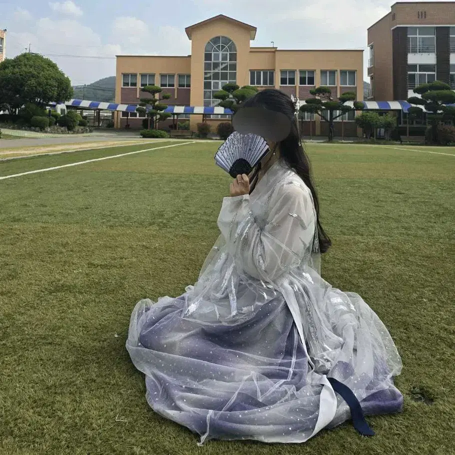 [졸업사진] 보라색 중국전통 한푸 대여