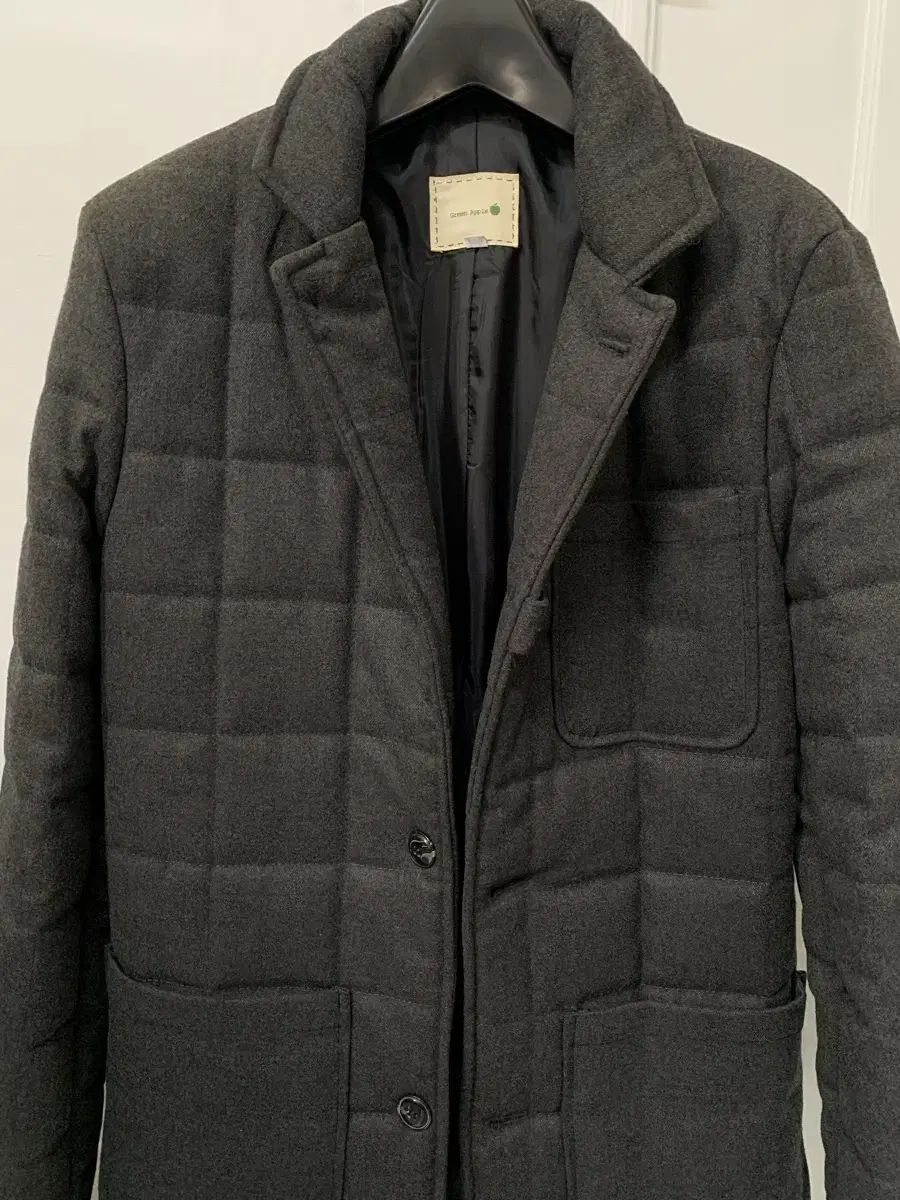 [M] Men's Charcoal Cotton Coat