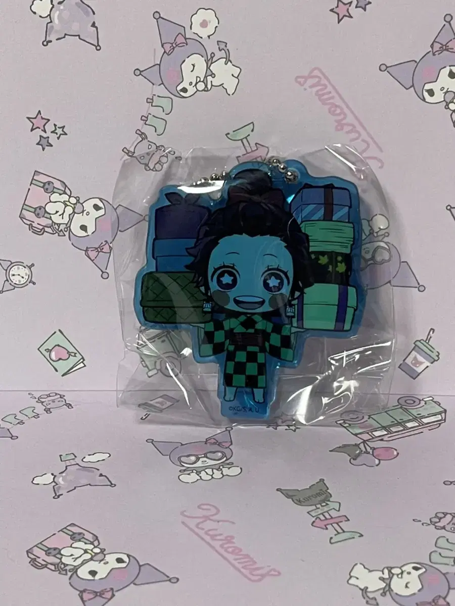 Tanjiro acrylic keyring gacha