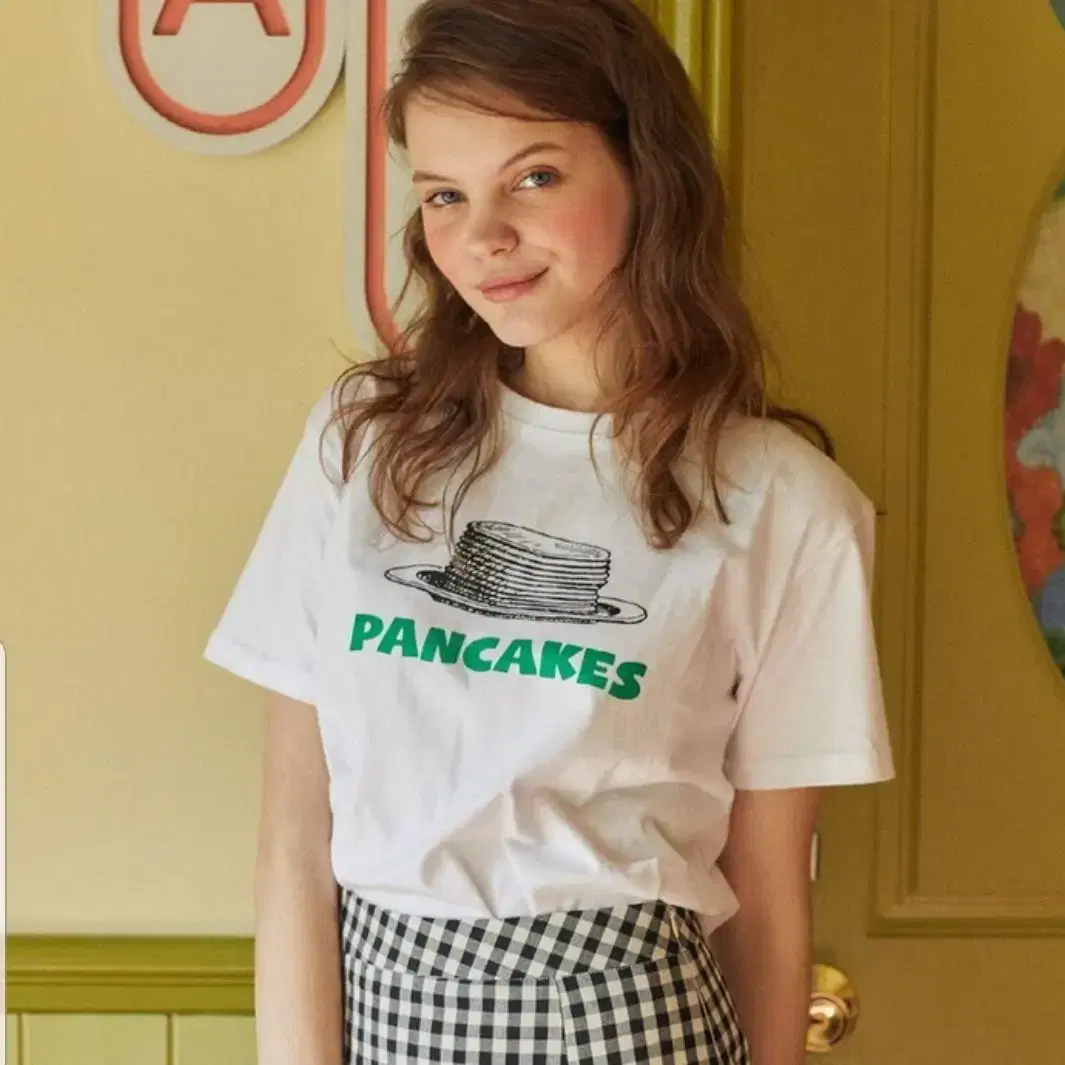 [김세정,송지효] 러브이즈트루 DE PANCAKE TEE (white)